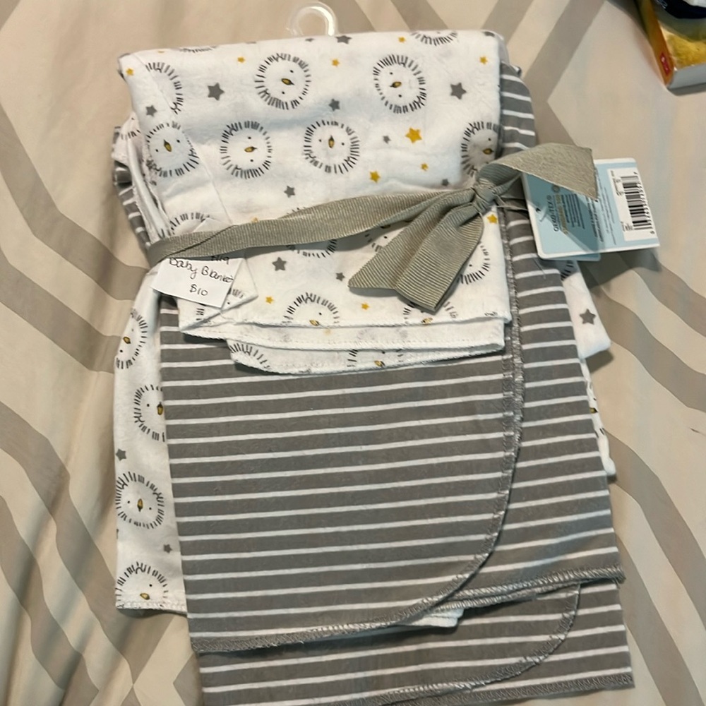 NWT baby blankets-set of 4